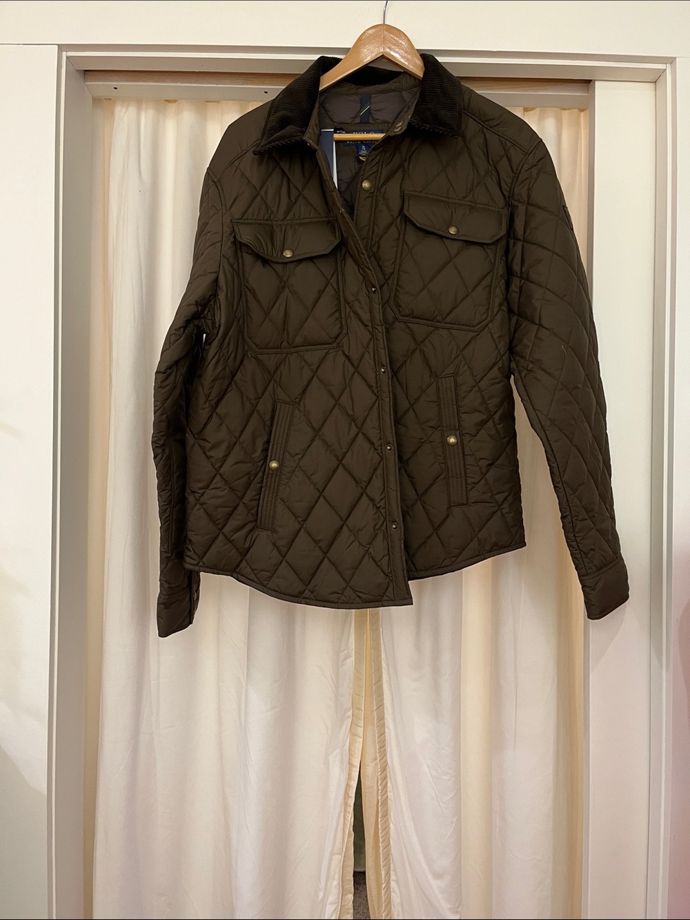 Ralph Lauren Quilted Utility Jacket in Olive
